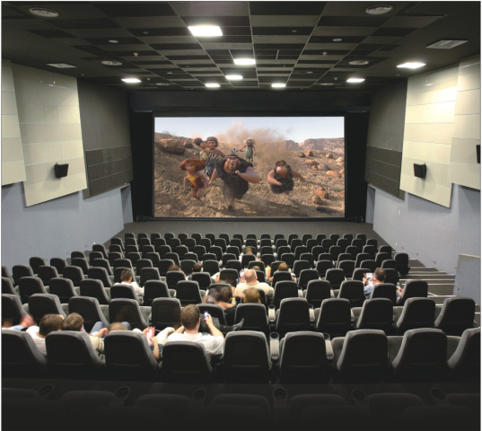 300'' Large Electric Underwind Screen Motorized Screen HD Projection Screen For Cinema, Large Demonstration Site